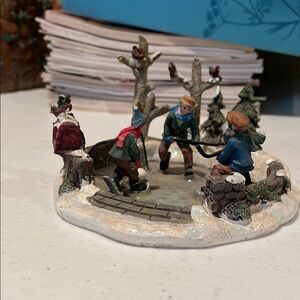 Charming Winter Scene Figurine